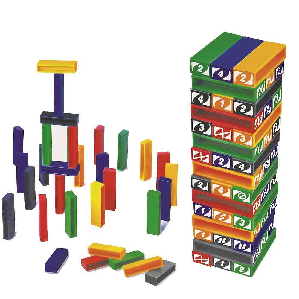 UKR Domino Stacking Block Toys for Kids, Stacking Game with 120pcs of Blocks Fun Playing