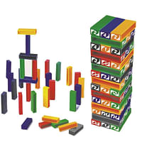UKR Domino Stacking Block Toys for Kids, Stacking Game with 120pcs of Blocks Fun Playing