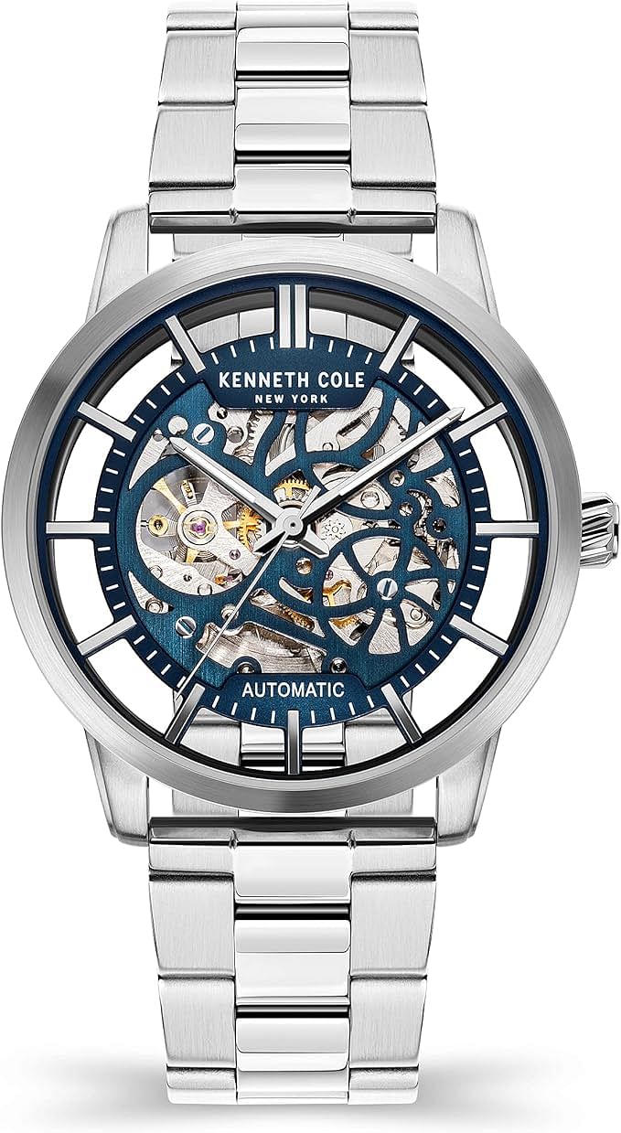 Kenneth Cole 2024 New York Men's Watch Stainless Steel KC50779007. SKELETON AUTOMATIC