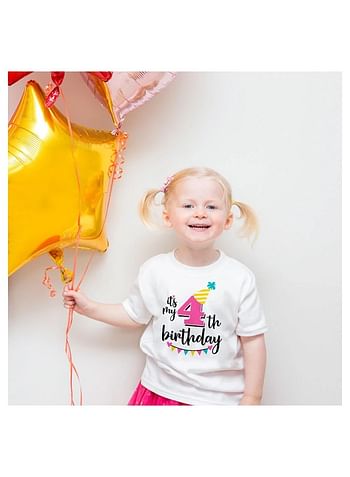 Its My 3rd Birthday Party Boys and Girls Costume Tshirt Memorable Gift Idea Amazing Photoshoot Prop Pink