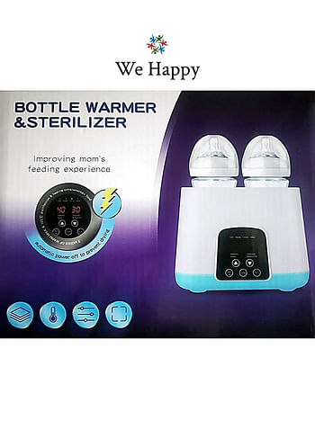 We Happy Baby Bottle Warmer and Steam Sterilizer with Cleaning Brush and Temperature Adjustment