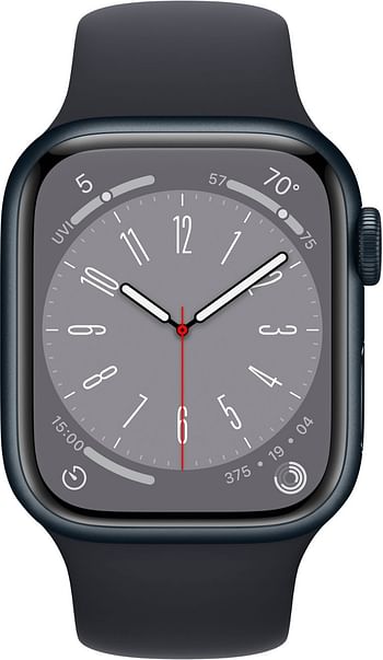 Apple Smart Watch Series 8 41MM/ML (MNU83LL/A) Midnight Aluminum / Midnight