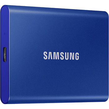 Samsung SSD External Hard Drive  T7 Portable (MU-PC1T0H/AM) 1tb Blue