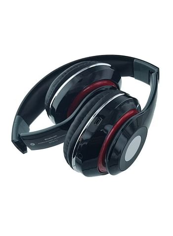 Wireless Over-Ear Stereo Headset With Mic Black/Red