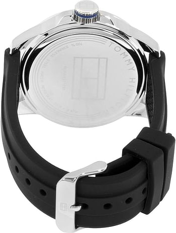 Tommy Hilfiger Men's 1791072 Black Silicone Analog Quartz Watch