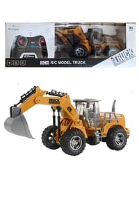 City Emulation Construction Excavator Fully Functional Remote Control Model Truck RC Toy Yellow