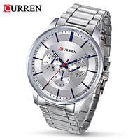 CURREN Original Brand Stainless Steel Band Wrist Watch For Men With Brand 8282