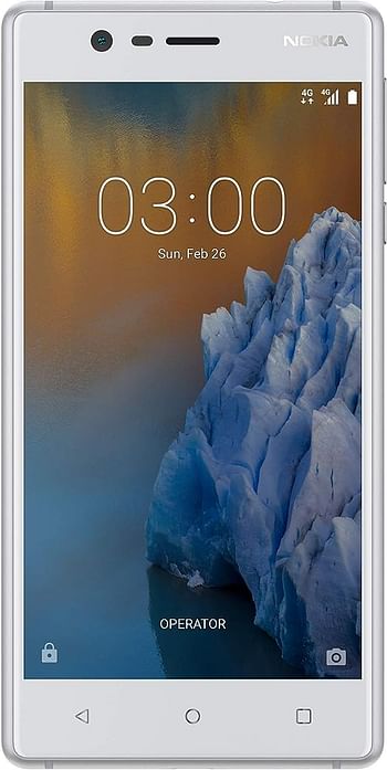 Nokia 3-16GB, 2GB RAM, 4G LTE, Silver White