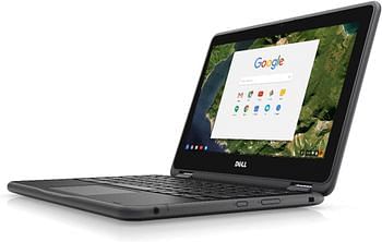 Dell Chromebook 11 3189 2in1 Convertible Laptop with 11.6 inch Touchscreen Display, Intel Celeron Processor, 4GB RAM, 16GB eMMC, Intel HD Graphics, Chrome OS-Black.