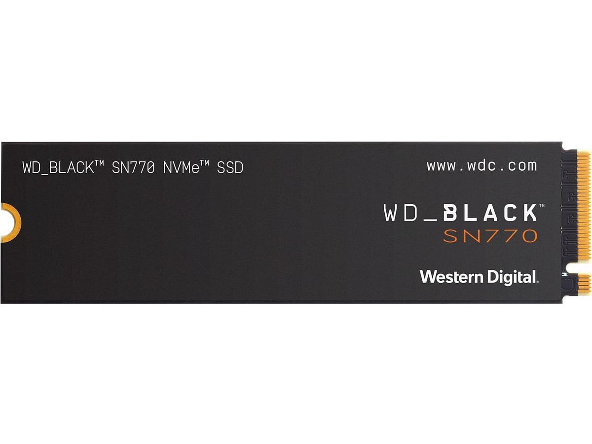 Western Digital SN770 NVMe 4 Lanes Internal Solid State SSD 1TB (WDS100T3X0E-00B3N0) Black