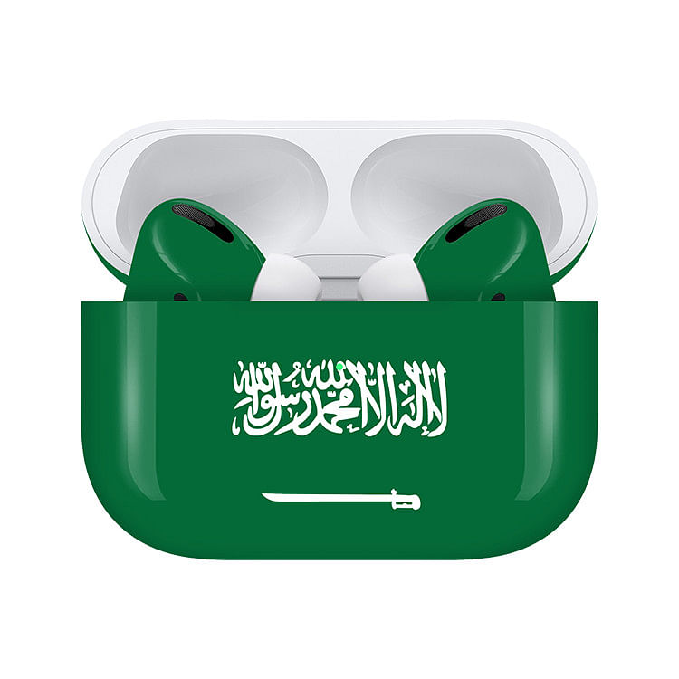 Apple Airpods Pro (2nd Generation) Customized By Caviar Glossy Saudi Arabian Flag