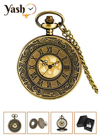 Yash Romanian Style Quartz Pocket Watches Collection Rom GLD LC