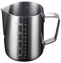 Stainless Steel Milk Frothing Pitcher, Froth Pouring Jug, Milk Frother Cup With Measurement Scales, for Tea, Coffee & Latte Art - 550 ml