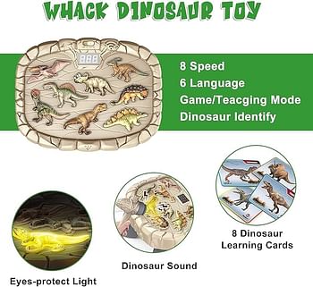 Ukr Whack A Mole Game Toy  Dinosaurs