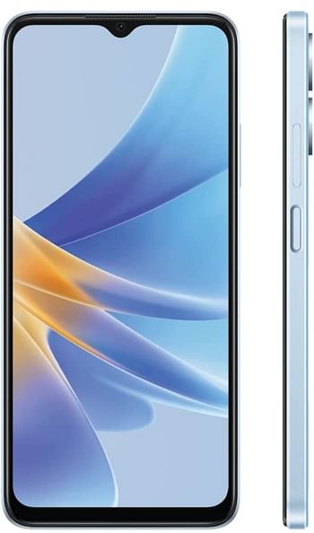 OPPO A17 Dual SIM 6.56 inches Smartphone 128GB 6GB RAM|5000mAh Long Lasting Battery |Fingerprint | 4G LTE Android Phone, Blue