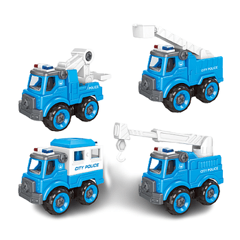 سيارة شاحنة قلابة قابلة للتفكيك بنفسك - أزرق