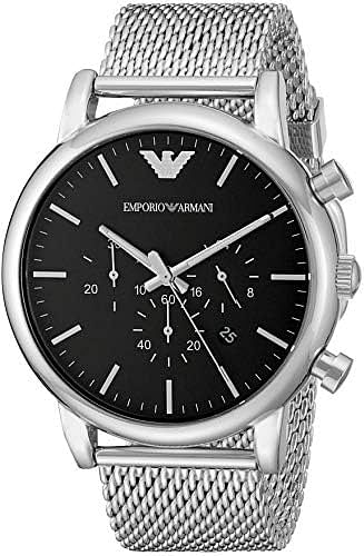 Emporio Armani Men AR1808 Classic Silver Tone Stainless Steel Watch