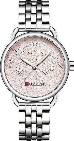 Curren 9013 Original Brand Stainless Steel Band Wrist Watch For Women / Silver