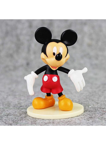 6 Pieces Mouse Action Figures Birthday Cartoon Cake Topper Set Home Decor Mini Toys For Kids Theme Party Supplies