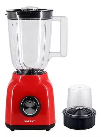 Sokany SK-168 2in 1 Commercial Milkshake Ice Drink Juicer Blender - Red