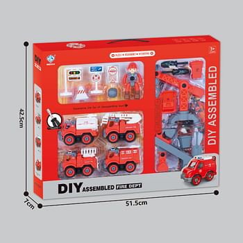 Diy Disassembly Assembly Fire Truck Car