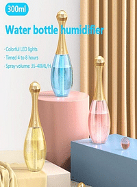 Cyber Classic Perfume Bottle Humidifier Purifier With 6 Aromatherapy Diffuser 300ml blue
