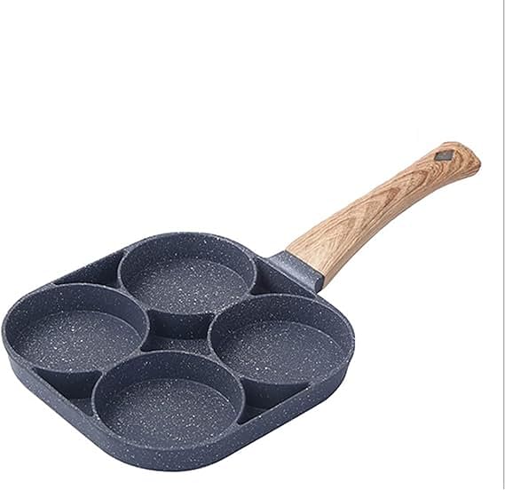 Non-Stick Frying Pan with 4 Hole Pancake Pan Fried Egg Burger Pan