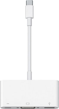 محول Apple USB Type-C VGA متعدد المنافذ MJ1L2AM / A أبيض