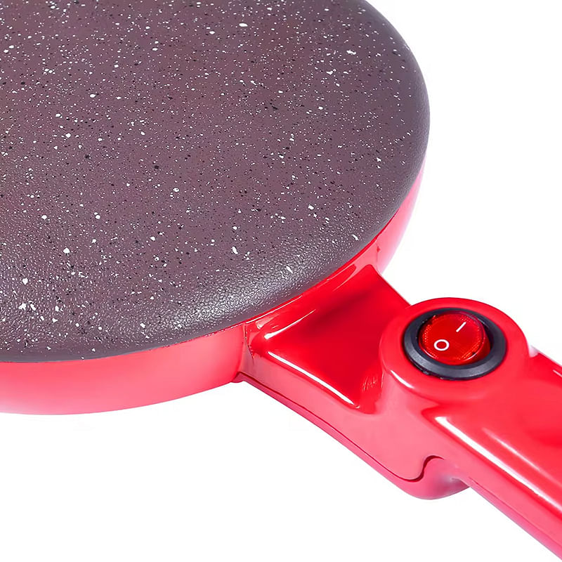 RAF R-5209 High Quality Electric Pancake Pan 600W Electric Pancake Pan red