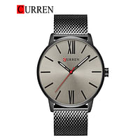 CURREN 8238 Original Brand Mesh Band Wrist Watch For Men