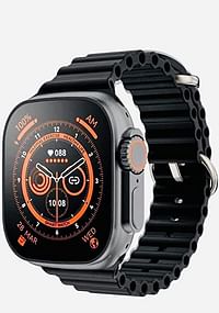 ساعة ذكية T800 الترا | 1.99 عرض لانهائي | شاشة مقاس 49 مم 1.99 بوصة | مراقب معدل ضربات القلب | مكالمة بلوتوث | سجل الحركة | متوافق مع Android و iOS (أسود)