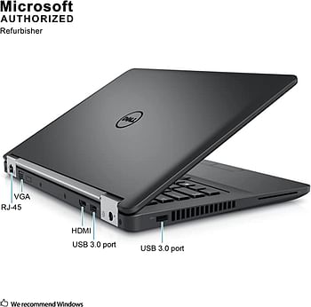 كمبيوتر محمول Dell Latitude E5470 عالي الدقة للأعمال (Intel Core i5-6300U ، 8 جيجابايت رام ، 256 جيجابايت SSD SSD ، HDMI ، كاميرا ، WiFi ، قارئ بطاقة SC) Win 10 Pro