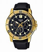 CASIO Men's Leather Analog Watch MTP-VD300GL-1EUDF