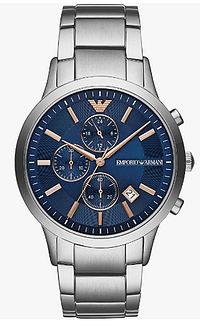 Emporio Armani Men's Chronograph Stainless Steel Watch (Model: AR11458), Silver