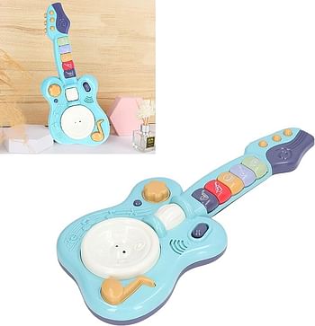 Electronic Musical Toy, Handheld Guitar for Children - Blue