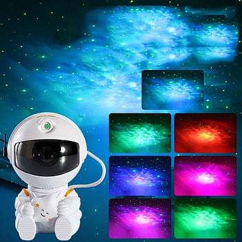 Galaxy Star Astronaut Projector LED Night Light Starry Sky Projector Lamp Decoration Bedroom Room Decorative