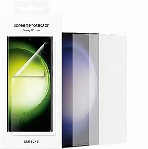 SAMSUNG Galaxy S23 Ultra Screen Protector Transparent, Cream, EF-US918CTEGWW…