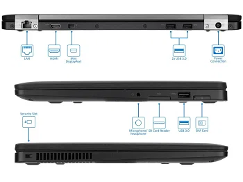 Dell Latitude E7470 Professional Laptop - 6th Gen Core i7-16GB DDR4 Ram-256GB NVMe SSD-14''FHD 1920x1080 Display-Keyboard backlit -Win 10 pro