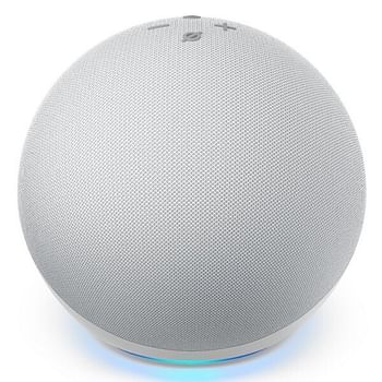 مكبر الصوت الذكي Echo 4 مع Alexa Glacier White