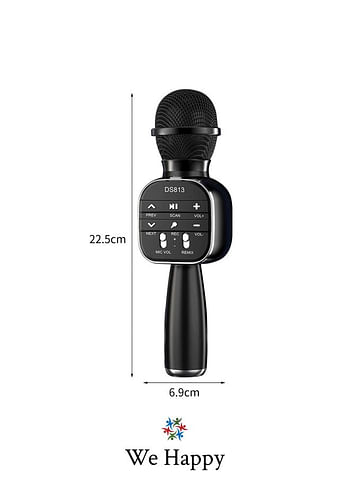 <b>Description:</b><ul>My Happy Deals presenting you the Portable Handheld Mic with Bluetooth Speaker has three layers of filter head, which can greatly reduce the noise produced when singing. This product is made with denoising technology that filters ai
