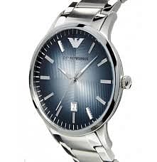 Emporio Armani AR2472  Men's Stainless Steel Dress Watch with Quartz Movement/Analog/Silver