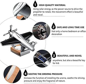 Solar Aeroplane Car Smeller Combo Pack: 2-Piece Solar-Powered Freshness Deal