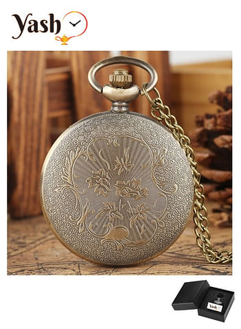 Yash Romanian Style Quartz Pocket Watches Collection Rom BRZ GC