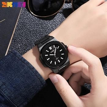 SKMEI Men Fashion Watch Stainless Steel Quartz Watch Waterproof Business Watch For Men 1794