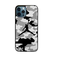 Jordan Silicon Phone Case For iPhone 14 Pro grey -black