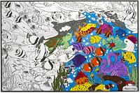 (Tropical Sea Life) - Jumbo Colour-In Poster