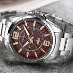 CURREN 8271 Men Japan Quartz Watch Business Stainless Steel Wristwatch Calendar Auto Date Watches Silver & Brown