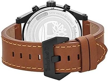 Timberland Men's Watch with Leather Strap TBL.15661JSB/03 44 mm -Tan