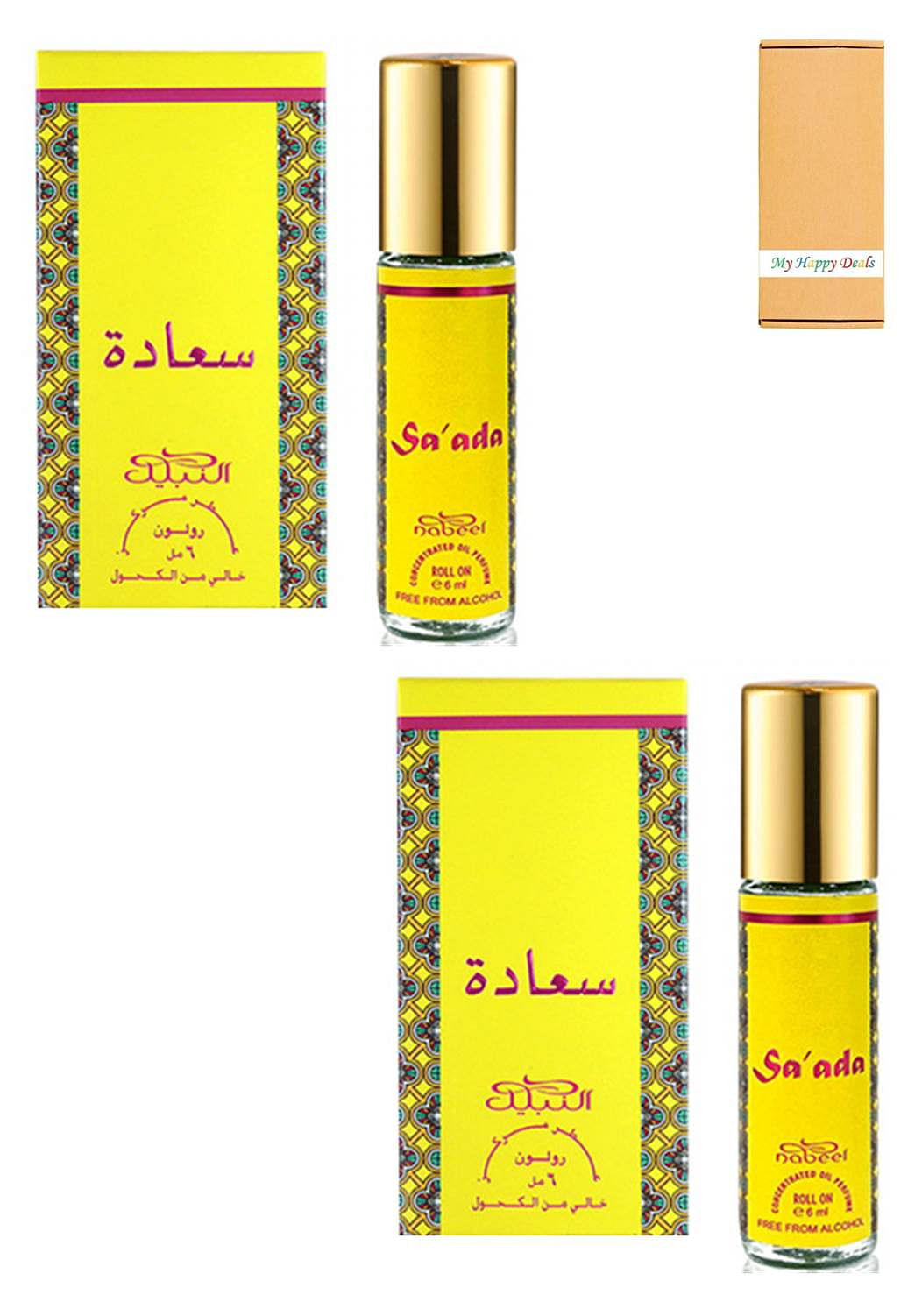 Nabeel Saada Alcohol Free Roll On Oil Perfume 6ML 2 Pcs