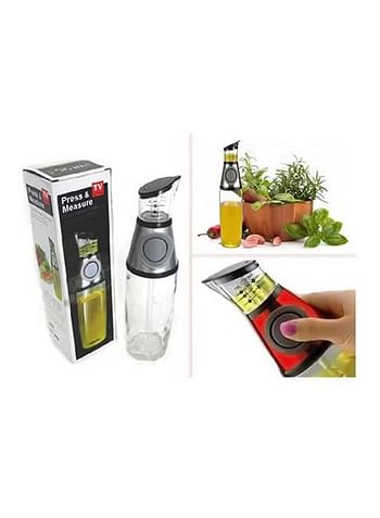 Press And Measure Oil And Vinegar Dispenser Clear